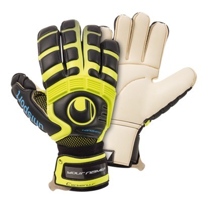 Uhlsport Torwarthandschuhe Cerberus Absolutgrip Handbett Schwarz-Gelb